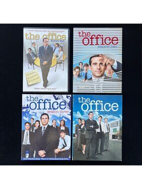 The Office DVD Season 1, 2, 3, 4 Lot US Series Steve Carell Sitcom Box Sets